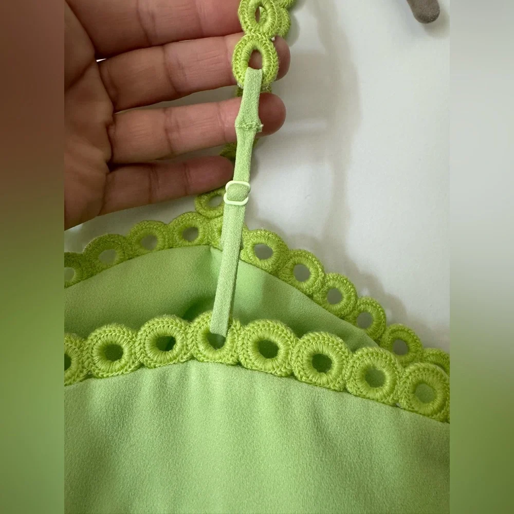 Jonathan Simkhai
Sevilla sleeveless midi dress Lime color Size 10 - Picture 8 of 14